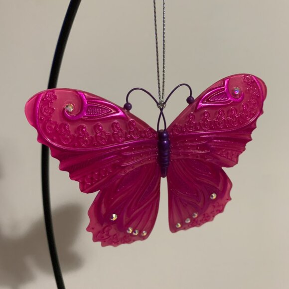 Hallmark Keepsake Christmas Ornament 2023 Brilliant Butterflies 7th Series Pink - Picture 7 of 8
